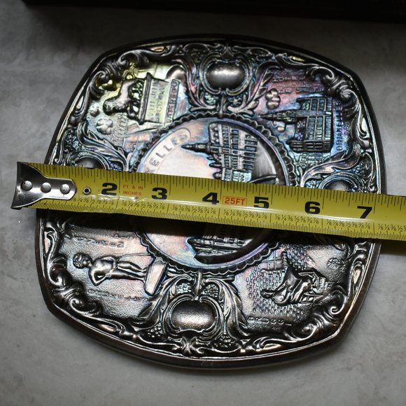 Vintage antique 3D ART WALL HANGING PLATE Brussels and its monuments - Picture 9 of 10